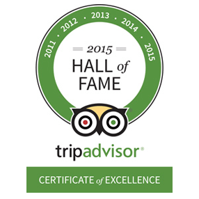 Trip Advisor Hall of Fame 2015